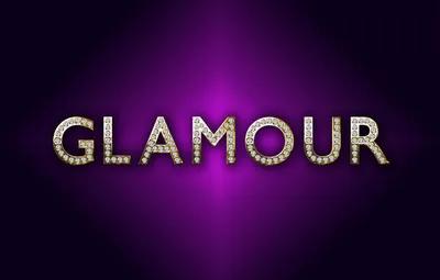 Обои надпись, гламур, glamour, блеск бриллиантов, темно-сиреневый фон,  золотые буквы картинки на рабочий стол, раздел стиль - скачать картинки