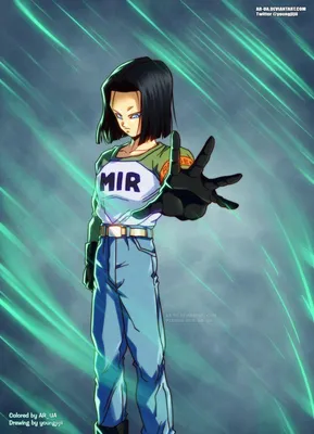 Android 17 DBZ Обои картинки