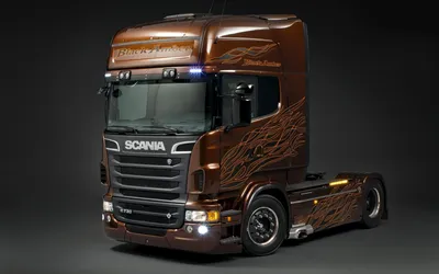 Обои на монитор | Автомобили | Скания r730 черного янтаря, грузовиков  Scania, скания, р730, тягач картинки