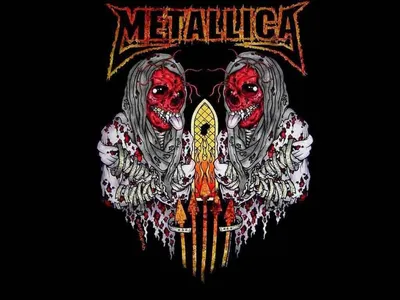 Рок-группа Metallica для iPhone Фон картинки