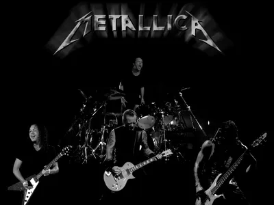 Скачать обои Логотип Metallica (1920x1080). Обои на рабочий стол, фото картинки