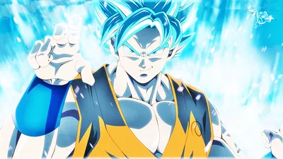 1018354 иллюстрация, аниме, Сон Гоку, Dragon Ball Super, Super Saiyan Blue, цветок, компьютер - Rare Gallery HD Wallpapers картинки