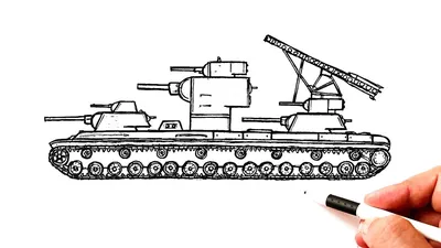 How to draw a KV-6 Tank - YouTube картинки