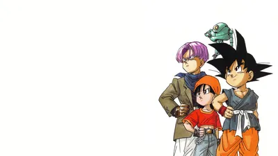 Dragon Ball Dragon Ball GT Son Goku Kid Goku Trunks Character Trunks Pan Artwork Simple Background Wallpaper - Resolution: 1920x1080 - ID: 1192553 - wallha.com картинки