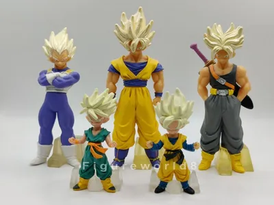 5 Super Saiyans Son Goku Trunks Vegeta Kid Trunks \ u0026 Goten Dragon Ball Z Figures | eBay картинки