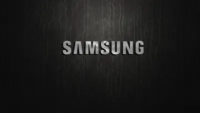 Samsung на черном фоне