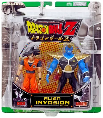 Dragon Ball Z Alien Invasion Goku vs. Burter Action Figure 2-Pack (зеленая упаковка, без упаковки) - Walmart.com картинки