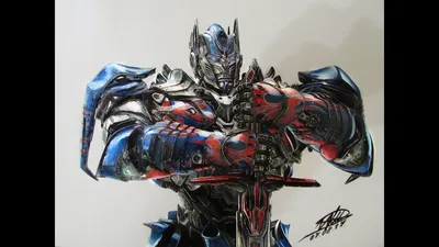 Transformers: Optimus prime drawing / Рисунок Оптимус Прайм - YouTube картинки