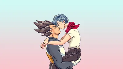 MOON PRIDE • bakabackgrounds: Vegeta & Bulma Wallpaper, by... картинки