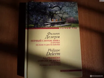 Первый глоток пива и прочие мелкие радости жизни. Филипп Делерм - «Самый  читаемый современный писатель Франции. (фото)» | отзывы картинки