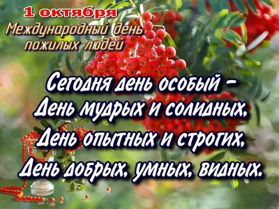 С днём пожилых людей! | Официальный сайт Суккуловский сельсовет картинки