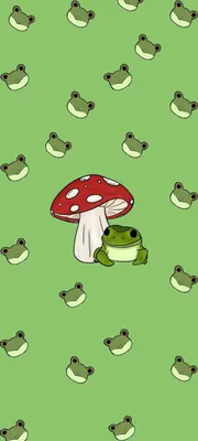 лягушка ну как я хз))) | Frog wallpaper, Mushroom wallpaper, Cute tumblr  wallpaper картинки