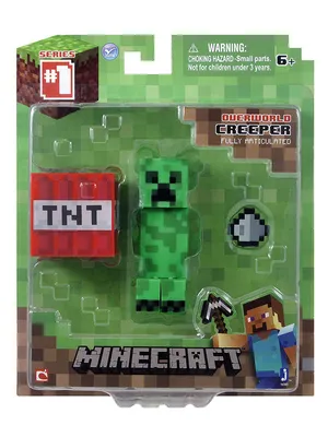 Фигурка Minecraft Creeper Крипер с аксессуарами пластик 8см Minecraft  5401900 купить в интернет-магазине Wildberries картинки