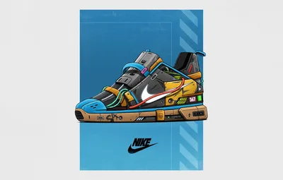 Обои Минимализм, Стиль, Бренд, Арт, Art, Style, Nike, Кроссовки,  Illustration, Concept Art, Minimalism, Brand, Shoes, Обувь, Sneakers,  Киберпанк картинки на рабочий стол, раздел минимализм - скачать картинки