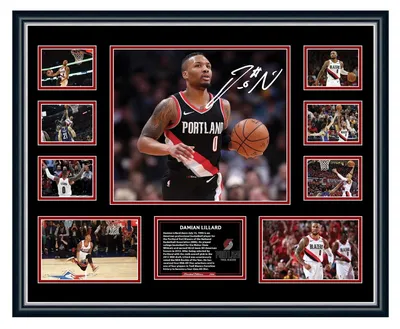 DAMIAN LILLARD PORTLAND TRAIL BLAZERS ПОДПИСАННОЕ ФОТО В Л/Э МЕМОРАБИЛИЯ В РАМКАХ | eBay картинки