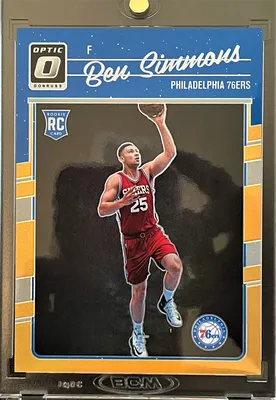 Amazon.com: 2016–2017 Donruss Optic BEN SIMMONS Basketball ROOKIE Card (РЕДКИЙ оранжевый рефрактор, серийный номер 139/199) — Philadelphia 76ers: коллекционные предметы и изобразительное искусство картинки