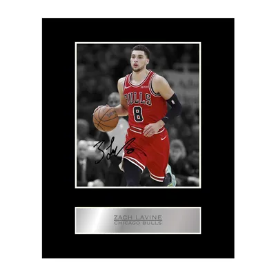 Zach LaVine Print Подписанный смонтированный фотовыставка № 01 Печатный автограф Фотопринт картинки