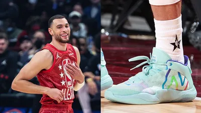 Показ кроссовок: Зак ЛаВин, ДеМар ДеРозан и Айо Досунму на All-Star Weekend | NBA.com картинки