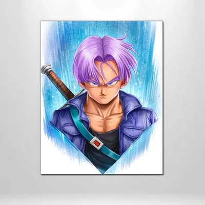 Future Trunks (Dragon Ball Z) Устаревшая портретная художественная печать - Застава коллекционеров картинки