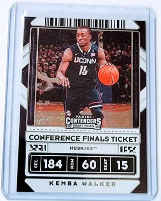 2020–21 Panini Contenders Draft Picks Билет на финал конференции Kemba Walker № 'd/75 Refractor Basketball Коллекционная карточка | Эксклюзивные предметы коллекционирования картинки