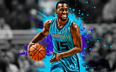 Скачать обои Kemba Walker Selective Color Splatters | Обои.com картинки