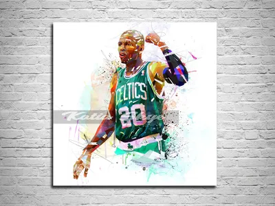 Купить Ray Allen Canvas Print, NBA Wall Art Canvas Gift - KATIASKYE – KatiaSkye картинки