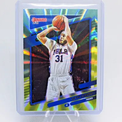 2021-22 Donruss Basketball Seth Curry # 80 Зеленый Желтый Голографический лазер Параллельный | eBay картинки