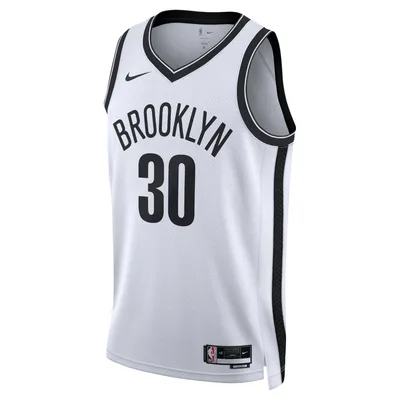 Мужская баскетбольная майка Brooklyn Nets Seth Curry 2022/23 Association Edition | Мятежный спорт картинки