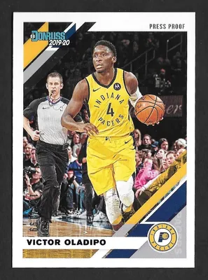 2019-20 Donruss Basketball VICTOR OLADIPO Purple Press Proof / 199 - PACERS - #8 | eBay картинки