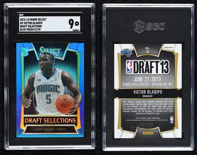 2013 Select Draft Selections Blue Prizm /49 Victor Oladipo SGC 9 MINT Rookie RC | eBay картинки