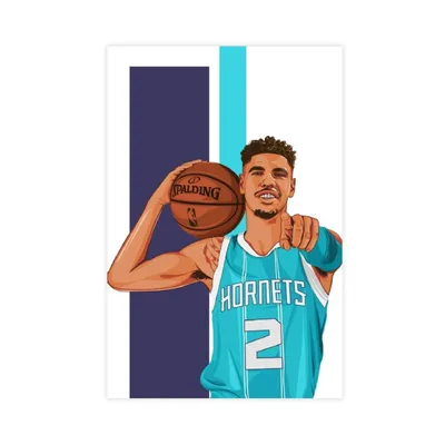 DIANSHANG Lamelo Ball Баскетбол Плакат Книги по искусству 7 Холст Wall Art Decor Печать Картины для жизни картинки