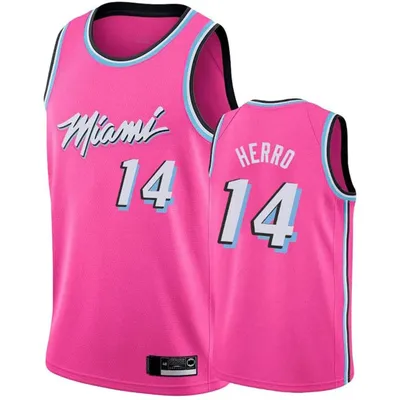 Tyler Herro Basketball Jersey, № 14 Miami Heat Jersey, дышащая износостойкая винтажная баскетбольная майка, NBA Training Uniform Jersey, Pink-M : купить онлайн по лучшей цене в KSA - Souq теперь Amazon.sa: Fashion картинки