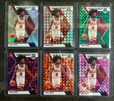 2019-20 Mosaic Parallels Coby White Баскетбольные карточки, хобби и игрушки, игрушки и игры на карусели картинки