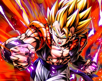 Супер Гогета из Dragon Ball Z [Dragon Ball Legends Arts] для рабочего стола 4K скачать обои картинки