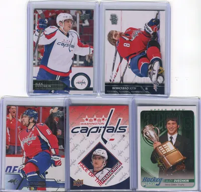 Amazon.com: Alex Ovechkin Washington Capitals Assorted Hockey Cards 5 Card Lot: Sports & Outdoors картинки