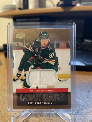 2021-22 Upper Deck Hockey Кирилл Капризов Даты дебюта Джерси DD-25 SSP Wild Gold | eBay картинки