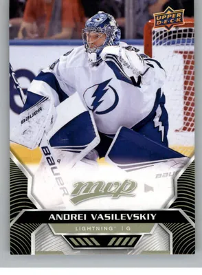 Amazon.com: 2020-21 UD MVP Hockey #102 Андрей Василевский Официальная торговая карточка Tampa Bay Lightning Upper Deck: коллекционные предметы и изобразительное искусство картинки