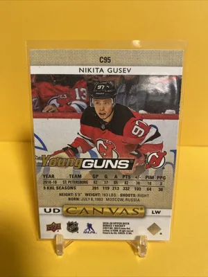 🔥🏒2019-20 Upper Deck Никита Гусев Young Guns Canvas🏒🔥 | eBay картинки