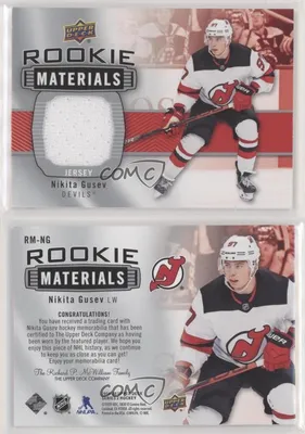 2019-20 Upper Deck Rookie Materials Никита Гусев #RM-NG Rookie RC | eBay картинки