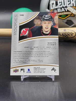 2019-20 Upper Deck SP Game-Used #146 Никита Гусев RC Jersey/599 (CB) | eBay картинки