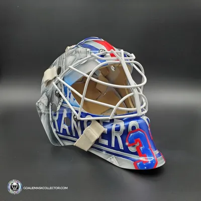 Игорь Шестеркин Unsigned Goalie Mask New York 2022 Lundqvist Tribute – Коллекционер вратарских масок картинки