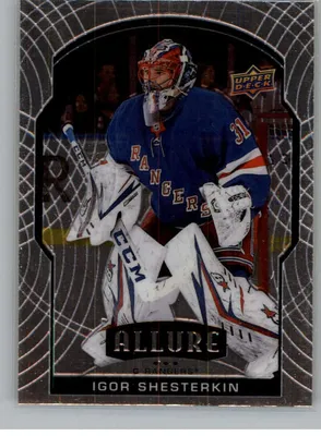 Amazon.com: 2020–21 гг. Upper Deck Allure #21 Игорь Шестеркин Коллекционная карточка New York Rangers Hockey Base NHL: предметы коллекционирования и изобразительное искусство картинки