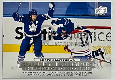 Хоккейная карточка 2022-2023 гг. - HT-1 Auston Matthews L'Imperium Du Collectionneur картинки