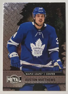 2020-21 METAL UNIVERSE TORONTO MAPLE LEAFS ХОККЕЙНАЯ КАРТОЧКА ОСТОНА МЭТЬЮСА № 34 | eBay картинки