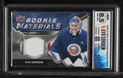 2020-21 Upper Deck Rookie Materials Илья Сорокин #RM-IS HGA 8.5 Rookie RC | eBay картинки