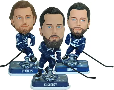 Стивен Стэмкос, Кучеров, Виктор Хедман Tampa Bay Lightning Mini Bobblehead Set в магазине спортивных коллекционных предметов Amazon картинки