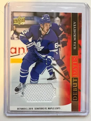 2020-21 UD Hockey ROOKIE JERSEY CARD - Даты дебюта - Илья Михеев - DD-11 | eBay картинки