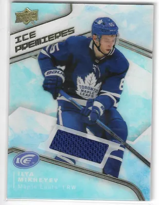 2019-20 UD ICE ILYA MIKHEYEV ICE PREMIERES ИГРОВАЯ ДЖЕРСИ #IPJ-IM MAPLE LEAFS | eBay картинки