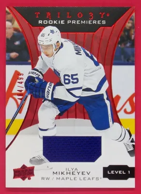 2019-20 Trilogy Илья Михеев 464/499 Jersey Red Level 1 #56 Maple Leafs | eBay картинки