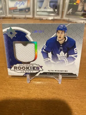 2019-20 Upper Deck Ultimate Collection Rookies Jersey/399 #185 Илья Михеев | eBay картинки